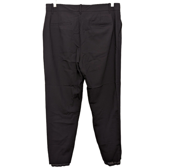 MM LEFLEUR Washable Wool Twill Dress Pants Navy Blue Trousers 14 - Picture 10 of 16